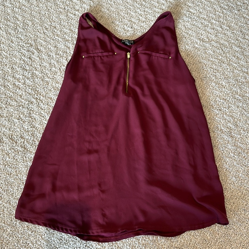 Express women’s zip up tank